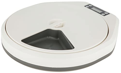 Kerbl Pet Futterautomat für Hunde und Katzen, Zeitschaltuhr, 5 Mahlzeiten a 240ml