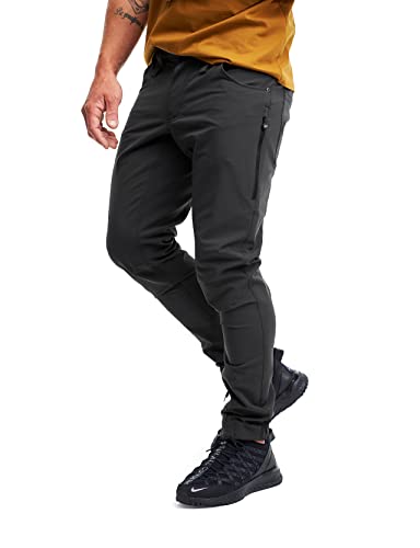 RevolutionRace Herren Explorer Outdoor Jeans, Outdoorhose perfekt für den Alltag und alle Outdoor-Aktivitäten, Anthracite, L