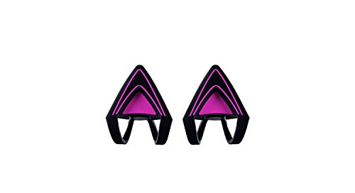 Razer Kitty Ears Katzenohren - Kitty Ears Kraken Headsets (Passend Kraken, Verstellbar, Wasserdicht) Neon-Purple