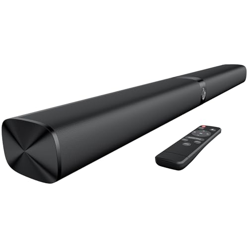 GarageRock 90W Soundbar TV-Lautsprecher, 2-in-1 Abnehmbare TV-Soundbars für Smart TV, 5.0 Bluetooth-Soundbar für TV mit klarem Klang, 3 EQ-Modi, ARC/Optical/Aux/Wandhalterung, Schwarz