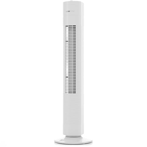 Clatronic Ventilator mit Schwenkfunktion - Standventilator m. Timer - Turmventilator 3 Stufen - Fan - Ventilator leise 78cm - Standventilator sehr leise - Turmventilator sehr leise - TVL 3770 weiß