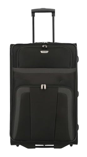 paklite Reisekoffer mit 2 Rollen, Rollkoffer groß, Orlando, klassischer Weichschalen Trolley im zeitlosen Design, 73 cm, 80 Liter