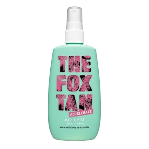 The Fox Tan - Rapid Tanning Mist - Bräunungsbeschleuniger ohne Selbstbräuner, für Gesicht und Körper, für Sonne und Solarium, 120 ml