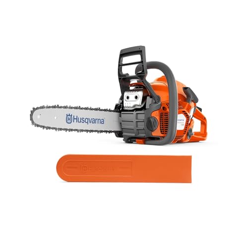 Husqvarna 130 Benzin-Kettensäge - 38 cc X-Torq® Motor, 35 cm Schiene und Kette, LowVib®, ideal für Gartenpflege und Brennholz