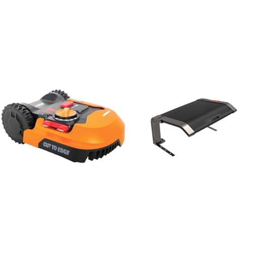 Bundle Mähroboter + Garage: WORX Landroid Plus WR165E Mähroboter bis 500 m² inkl. Mährobotergarage
