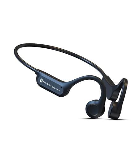 BADENBURG S1 Knochenschall Kopfhörer, IP56 Wasserdicht,Bluetooth 5.3,Kabellos,Open Ear Sport Kopfhörer, 8 Stunden Spielzeit,Mit Mikrofon,Perfekt zum Fitness,Laufen,Radfahren