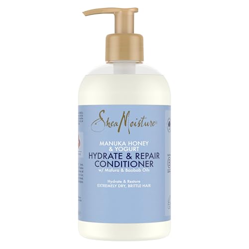 SheaMoisture Hydrate & Repair Conditioner für extrem trockenes und sprödes Haar Manukahonig & Joghurt frei von Silikonen 384 ml