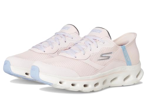 Skechers Damen Go Walk Glide Step 2.0 Belah Hands Free Slip-ins Sneaker, Helles Pink, 39.5 EU