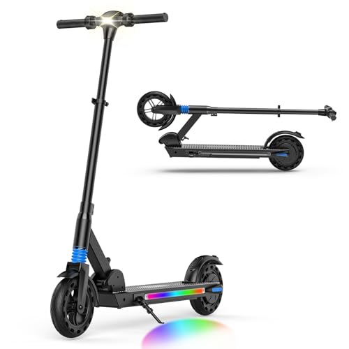 E Scooter für Kinder&Jugendliche, Faltbarer und Höhenverstellbar Elektroroller für 10-18 Jahren, Max 20KM/H und 20KM Reichweite, APP-Funktion, LED-Anzeige, bis 120kg