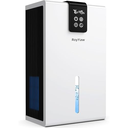 Luftentfeuchter Elektrisch, Ultra Leiser Raumentfeuchter, 2600ml Luftentfeuchter mit LED Display, Automatisches Abtauen' Schlafmodus, Gegen Feuchtigkeit Schimme, Ideal für Schlafzimmer Badezimmer