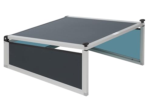 PreGaRo® Mährobotergarage mit klappbarem Dach. Maße innen 74x62x24x32 (LxBxHh+Hv) PG468A g. Anthrazit