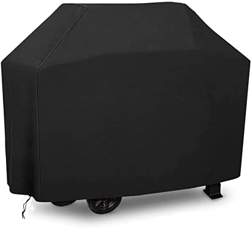 Grillabdeckung, Grill Abdeckhaube Wetterfest Abdeckhaube Gasgrill 210D Oxford UV-beständige BBQ Cover Grill Abdeckplane Gasgrill Grillabdeckung Regendicht BBQ Abdeckung Cover (145x61x117cm)