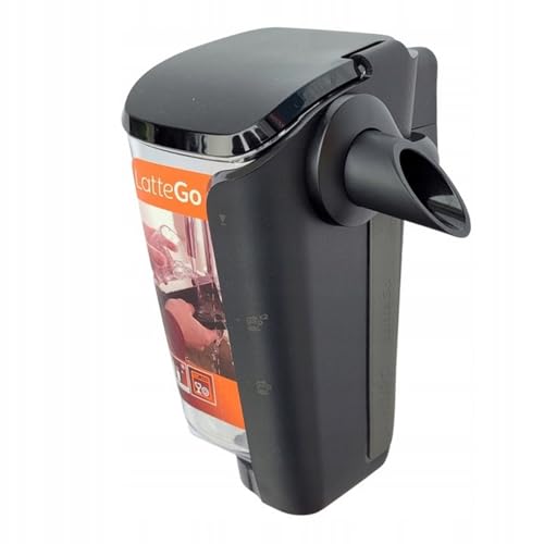 Saeco LatteGo Milchbehälter-Karaffe-Baugruppe für Philips 5000-Serie, Schwarz, Transparent