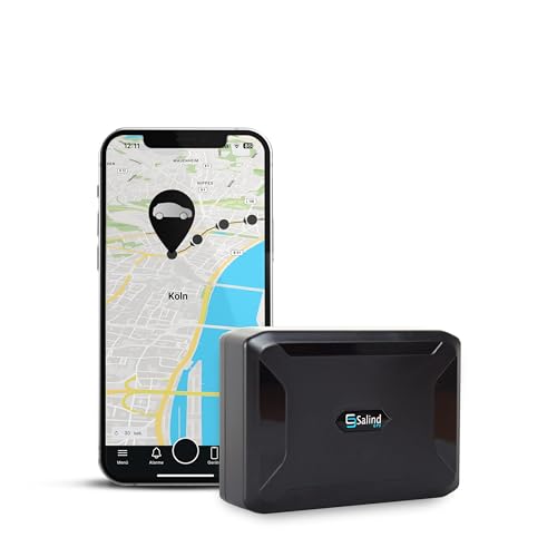 SALIND GPS-Tracker Auto, Motorrad, Fahrzeuge und LKW´s mit Magnet, etwa 40 Tage Akkulaufzeit (bis zu 90 Tage im Standby Modus)