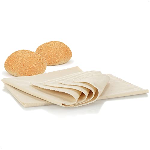 Robin Goods® 2x Leinentuch zum Brot backen - Teigtuch aus 100% Naturleinen - Bäckerleinen zur Teigzubereitung und zum Backen (75x45cm - 2 Stück)
