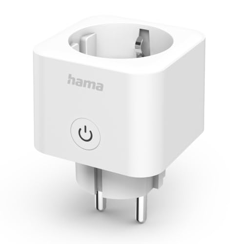 Hama WLAN Steckdose (Smart Steckdose mit Matter Smart Home, universal, WLAN gesteuerte Steckdose mit App und Sprachsteuerung, mit Strommessung, Smart Home Steckdose als Zeitschaltuhr, 3680W)