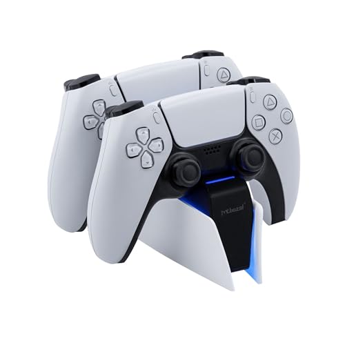 Mcbazel Ladestation PS5 Controller für PS5 Controller DualSense-Controller-Ladestation mit LED-Licht-Anzeigen/Schnellladung/Tri-Schutz