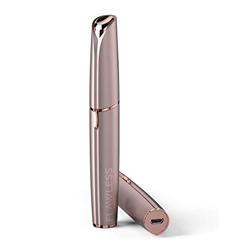 Finishing Touch Flawless Brows Präzisions-Augenbrauenrasierer, Elektrischer Gesichtshaarentferner für empfindliche Haut, schmerzfreier Damenrasierer für das Gesicht - wiederaufladbar, Blush