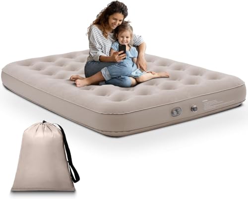Dametay Luftmatratze Selbstaufblasend 2 Personen Luftbett mit eingebauter elektrischer Pumpe Aufblasbare Matratze Gästebett für 2 Personen für Camping Heimgebrauch 190 x 125 x 20cm