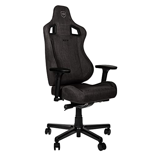noblechairs Epic TX Gaming Stuhl, Bürostuhl, Schreibtischstuhl, Atmungsaktives Textilgewebe, Kopf- und Lendenstütze, Entwickelt für Nutzer bis 120 kg, (Anthrazit, Textilgewebe)