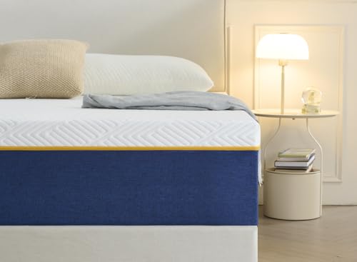 Yocreat Schaumstoffmatratze 90x200 cm, Härtegrad H3 - Ergonomische 7-Zonen-Matratze mit abnehmbarem Stoffbezug, Matratze 90x200 (Höhe 18 cm, mittelfest) für optimalen Schlafkomfort