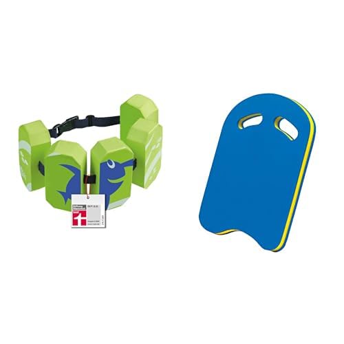 BECO Schwimmgürtel Kinder 3–6 Jahren inkl. Schwimmbrett Kinder, Schwimmhilfen Set zum Schwimmen Lernen & trainieren für Schwimmanfänger & Fortgeschrittene