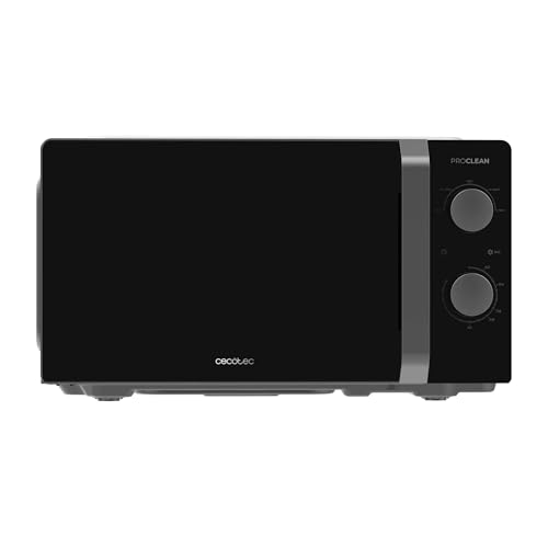 Cecotec Mikrowelle Inverter - 19L - Proclean 2010 Inverter. 700W, 19 Liter Fassungsvermögen, 5 Leistungsstufen, Drehteller mit 245 mm Durchmesser, Timer bis zu 30 Minuten und akustischer Signalgeber.
