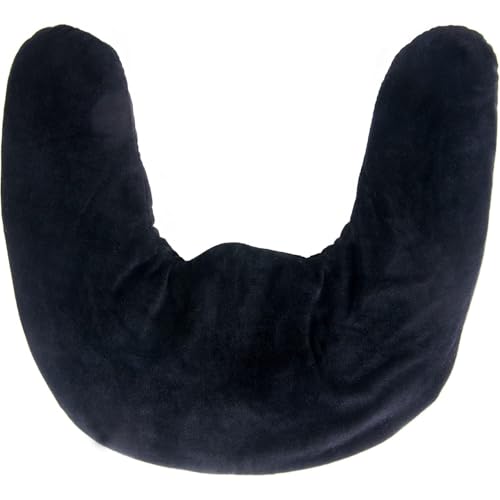 Heizkissen für Nacken, Heizkissen Nacken Schulter, mit extra weicher Oberfläche, 30x43CM Wiederverwendbar Nackenheizkissen für Kopfschmerzen, Schmerzen und Unwohlsein, Schwarz