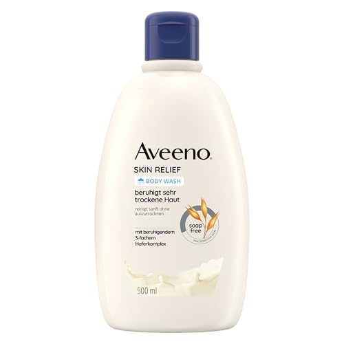 Aveeno® Skin Relief veganes Duschgel seifenfreie Pflegedusche mit beruhigendem 3-fachem Haferkomplex für sehr trockene, empfindliche Haut