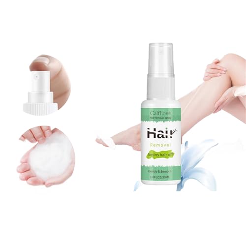 30ml Haarentfernungsspray, Natürlicher schmerzloser Körperhaarentferner, Sanft Hemmt das Haarwachstum für Arm, Beine, Achselhöhlen, Enthaarungsmittel für Frauen und Männer (1 Stück)