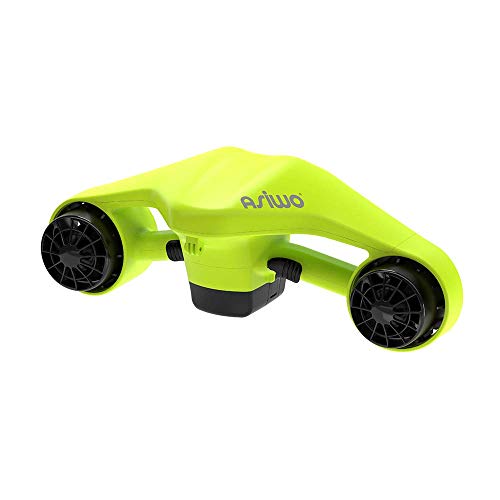 Asiwo Unterwasserscooter Tauchscooter mit Action Kamera Halterung, Seascooter mit Doppelmotor für Tauchen Schwimmen Schnorcheln Abenteuer und Fischen jagen (Grün)