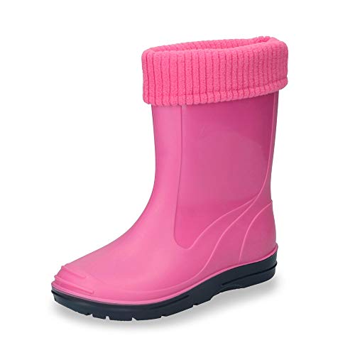 Beck Unisex Kinder Gummistiefel, Rosa, 36 EU