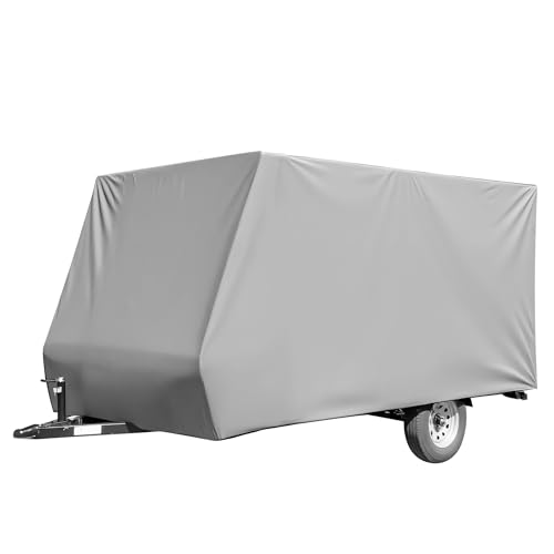 Wiltec Wohnwagen Schutzhülle Größe S 426x225x220 cm Plane Abdeckplane Caravan Wohnmobil Schutzplane Schutzhaube Abdeckung