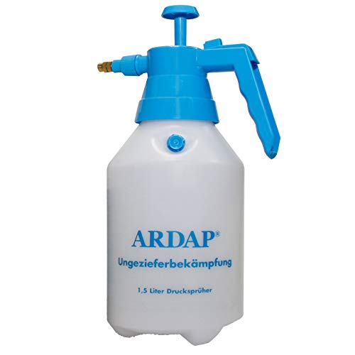 ARDAP,77875,1,5 AA8Liter Drucksprüher- Mit Messingdüseund großer Einfüllöffnung - ZumVersprühen von Pflanzenschutzmitteln oder Anti-Ungezieferlösungen wie ARDAP Konzentrat