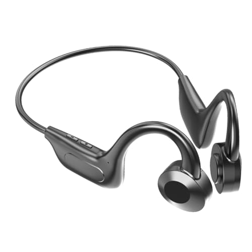 Knochenschall Kopfhörer, Mikrofon läuft Playtime blutooth5.1 Kopfhoerer Gehörschutzstöpsel Kabellose Kopfhörer Drahtloses Knochenleitungs-Headset mit Drahtloser Verbindung