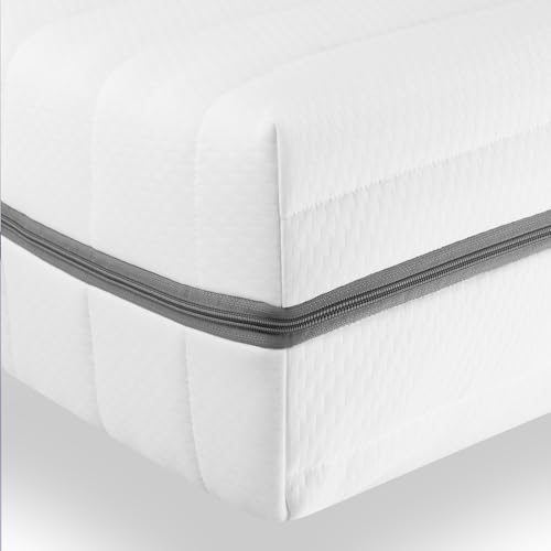 Sleepneo - Orthopädische 7 Zonen Matratze 80x190 - Höhe ca. 18cm - Härtegrad H3 & H4 - Kaltschaummatratze ergonomisch stützend - Oeko TEX & CertiPUR Zertifiziert