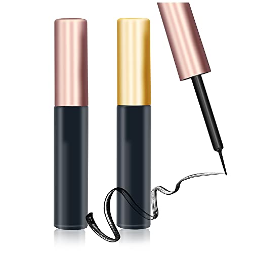 Flüssiger Eyeliner (2 Stück), Magnetischer Eyeliner, Magnetisch Falscher Wimpern-Eyeliner, Schnell Trocknender Präzisions-Eyeliner, Schwarzer Wasserfester