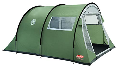 Coleman Zelt Coastline 4 Deluxe, 4 Mann Zelt, 4 Personen Tunnelzelt, Campingzelt, Familienzelt mit Vorzelt, wasserdicht WS 3.000mm