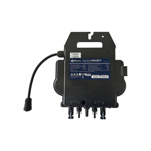 Wechselrichter 800 W (drosselbar auf 600W per App) APSystems EZ1-M mit 2 MPPT's, VDE konform, steckerfertig, WiFi
