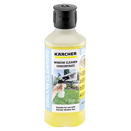 Kärcher Fensterreiniger-Konzentrat RM 503, für eine streifenfreie Reinigung von Fenstern, Glas, Spiegeln und Duschkabinen, 500ml Konzentrat ergeben verdünnt 6,25l Reinigungsflüssigkeit