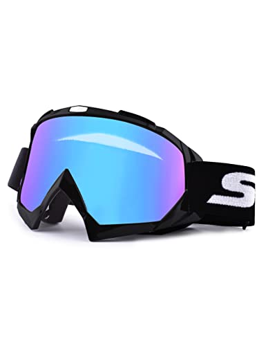 SGTTX Motorradbrille, ATV Dirt Bike Off Road Racing MX-Fahrbrille Anti-UV-Schutzbrille Winddichte staubdichte Motocross-Brille Anti-Scratch-Motorradbrille zum Radfahren/Reiten/Klettern/Skifahren