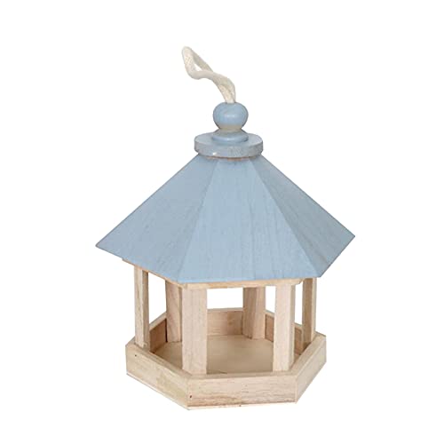 Vogelhaus Vogelfutterhaus Naturbelassen Vogelfutterstation Vogel-Futterhaus Aus Echtholz, Wetterfest Vogelhaus Zum Aufhängen Im Garten Und Balkon - Selbst zusammenbauen