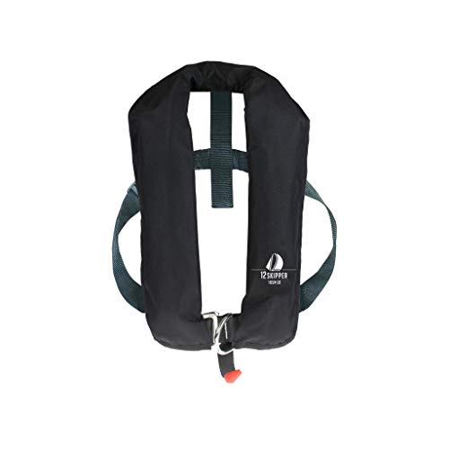 12skipper Automatik-Rettungsweste 165N mit Harness, Schwimmweste, schwarz