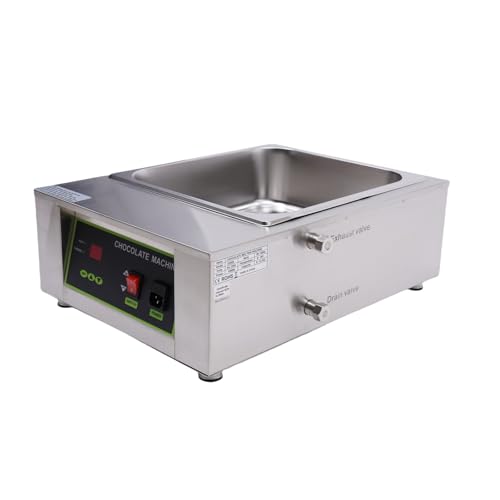 Konfiur 1000W 220V Schokolade Schmelztiegel, Schokoladenschmelzgerät Schokobrunnen Schmelztopf Temperiergerät Schokolade, für Westliche Restaurants Kommerziell