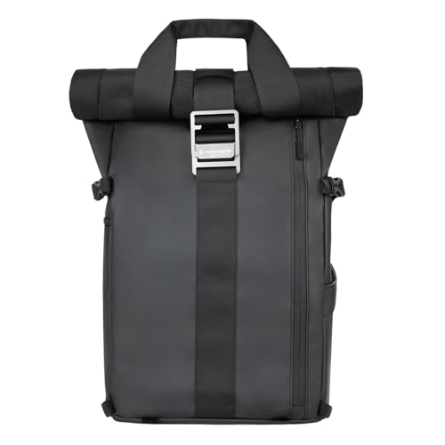 Besnfoto Kamerarucksack Wasserdicht, Fototasche Kameratasche für DSLR SLR spiegellose Kamera mit Laptopfach Stativhalter große Kapazität für Wandern Reisen Herren