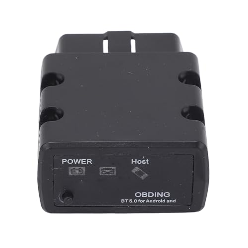 Bluetooth Adapter KW902 OBDII OBD2 Auto-Scanner-Diagnosetool mit Zubehör, automatische Diagnose Diagnose-Tool Fehlererkennung Bluetooth 5.0 für Android(Schwarz)