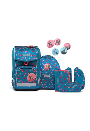 ergobag cubo Light Set ergonomischer Schulrucksack, extra leicht, Set 5-teilig, 780 g
