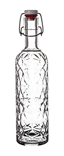 Bormioli Rocco 320268-MQD Glasflasche Orient, 1 l, transparent, 320268MQD121990, Durchsichtig