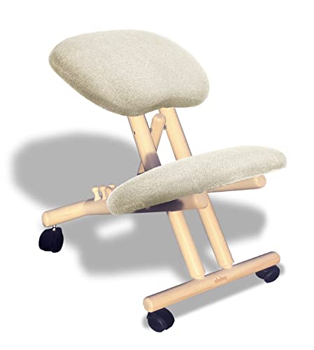 cinius Ergonomischer Stuhl Orthopädischer Kniestuhl Computerstuhl Kniehocker (Made in Italy) Natural/Natural Farbe