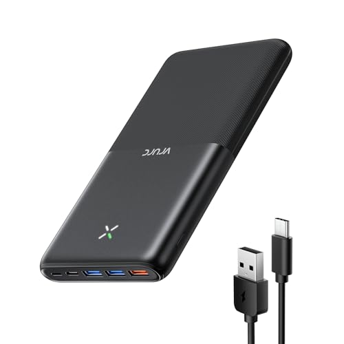 VRURC Power Bank 30000mAh 22.5W Powerbank USB C Schnelles Aufladen Externe Handyakkus mit 4 Ausgänge und 3 Eingänge Tragbares Ladegerät kompatibel mit iPhone, Samsung, Huawei, Tablets usw